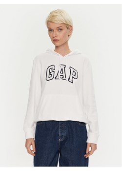 Gap Bluza 870537-01 Biały Regular Fit ze sklepu MODIVO w kategorii Bluzy damskie - zdjęcie 182669842