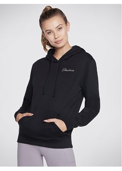 Skechers Bluza Signature Po Hoodie WHD116 Czarny Regular Fit ze sklepu MODIVO w kategorii Bluzy damskie - zdjęcie 182669912
