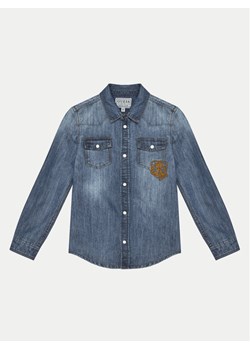 Guess Koszula jeansowa L5RH00 D4UE0 Granatowy Regular Fit ze sklepu MODIVO w kategorii Koszule chłopięce - zdjęcie 182670054