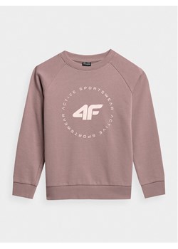 4F Bluza 4FJAW23TSWSF637 Beżowy Regular Fit ze sklepu MODIVO w kategorii Bluzy dziewczęce - zdjęcie 182670110