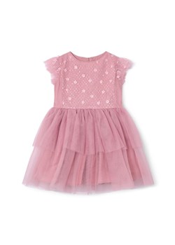 Mayoral Sukienka elegancka 3914 Różowy Regular Fit ze sklepu MODIVO w kategorii Sukienki dziewczęce - zdjęcie 182670231
