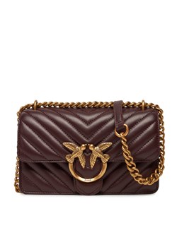 PINKO Torebka Love One Mini Dc PE 25 PCPL 100074 A0F1 Fioletowy ze sklepu MODIVO w kategorii Kopertówki - zdjęcie 182670332