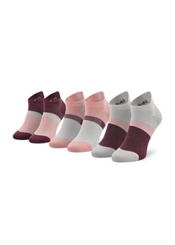 Asics Zestaw 3 par niskich skarpet unisex Color Block Ankle 3033B560 Różowy ze sklepu MODIVO w kategorii Skarpetki damskie - zdjęcie 182670352