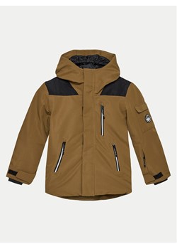 4F Kurtka snowboardowa 4FJWAW24TTJAM538 Brązowy Regular Fit ze sklepu MODIVO w kategorii Kurtki chłopięce - zdjęcie 182670422