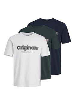 Jack&Jones Komplet 3 t-shirtów 12254138 Kolorowy Standard Fit - id: 0000303016197 - marki Jack & Jones - 182670544 Jack&Jones Komplet 3 t-shirtów 12254138 Kolorowy Standard Fit ze sklepu MODIVO w kategorii T-shirty męskie - zdjęcie 182670544