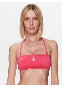 Calvin Klein Swimwear Góra od bikini KW0KW01972 Różowy ze sklepu MODIVO w kategorii Stroje kąpielowe - zdjęcie 182670704