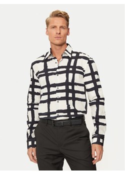 Hugo Koszula Ermo 50520097 Écru Slim Fit ze sklepu MODIVO w kategorii Koszule męskie - zdjęcie 182670711
