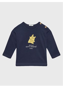 United Colors Of Benetton Bluzka 3ATNA101R Granatowy Regular Fit ze sklepu MODIVO w kategorii T-shirty chłopięce - zdjęcie 182670904