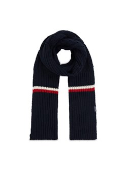 Tommy Hilfiger Szalik Monotype Chunky Knit Scarf AM0AM11507 Granatowy ze sklepu MODIVO w kategorii Szaliki męskie - zdjęcie 182671072
