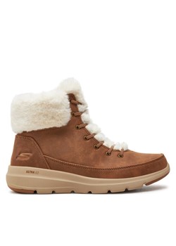 Skechers Botki Glacial Ultra - Wonderland 144202 Brązowy ze sklepu MODIVO w kategorii Botki - zdjęcie 182671104