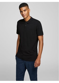 Jack&Jones Polo Basic 12136516 Czarny Slim Fit ze sklepu MODIVO w kategorii T-shirty męskie - zdjęcie 182671130
