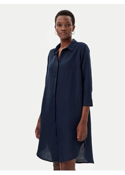 Tom Tailor Sukienka koszulowa 1045771 Granatowy Relaxed Fit ze sklepu MODIVO w kategorii Sukienki - zdjęcie 182671290