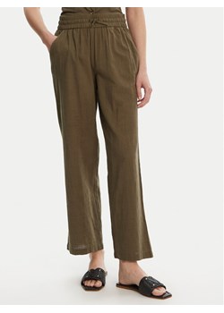 Vero Moda Spodnie materiałowe Caia 10333796 Zielony Wide Leg ze sklepu MODIVO w kategorii Spodnie damskie - zdjęcie 182671393
