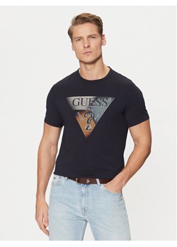 Guess T-Shirt M5RI14 J1314 Granatowy Slim Fit ze sklepu MODIVO w kategorii T-shirty męskie - zdjęcie 182671660