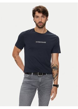 Guess Jeans T-Shirt M4YI52 K8HM0 Granatowy Slim Fit ze sklepu MODIVO w kategorii T-shirty męskie - zdjęcie 182671743