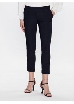 Morgan Spodnie materiałowe 211-PROSY.F Granatowy Slim Fit ze sklepu MODIVO w kategorii Spodnie damskie - zdjęcie 182671810