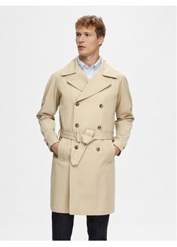 Selected Homme Trencz Archive 16091511 Beżowy Regular Fit ze sklepu MODIVO w kategorii Płaszcze męskie - zdjęcie 182671913
