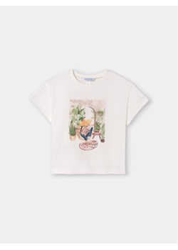 Mayoral T-Shirt 6008 Biały Regular Fit ze sklepu MODIVO w kategorii Bluzki dziewczęce - zdjęcie 182671993