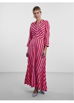 YAS Sukienka koszulowa Savanna 26022663 Fioletowy Loose Fit ze sklepu MODIVO w kategorii Sukienki - zdjęcie 182672012