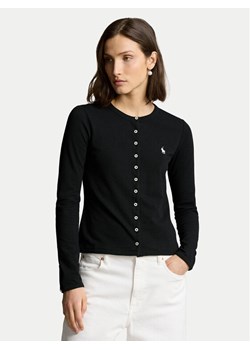Polo Ralph Lauren Kardigan 211941175002 Czarny Slim Fit ze sklepu MODIVO w kategorii Swetry damskie - zdjęcie 182672072