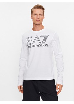 EA7 Emporio Armani Longsleeve 6RPT04 PJFFZ 1100 Biały Regular Fit ze sklepu MODIVO w kategorii T-shirty męskie - zdjęcie 182672073