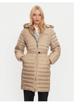 Calvin Klein Kurtka zimowa K20K208011 Beżowy Slim Fit ze sklepu MODIVO w kategorii Kurtki damskie - zdjęcie 182672133