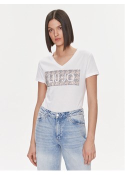 Liu Jo T-Shirt MF3338 JS923 Biały Regular Fit ze sklepu MODIVO w kategorii Bluzki damskie - zdjęcie 182672202