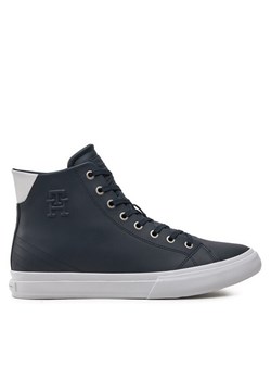 Tommy Hilfiger Sneakersy Th Hi Vulc Street Lth Ess FM0FM04897 Niebieski ze sklepu MODIVO w kategorii Trampki męskie - zdjęcie 182672211