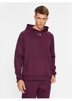 Under Armour Bluza Ua Rival Fleece Hoodie 1379757 Bordowy Loose Fit ze sklepu MODIVO w kategorii Bluzy męskie - zdjęcie 182672523