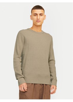 Jack&Jones Sweter Perfect 12257771 Beżowy Regular Fit ze sklepu MODIVO w kategorii Swetry męskie - zdjęcie 182672623