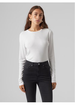 Vero Moda Bluzka Roma 10293830 Biały Slim Fit ze sklepu MODIVO w kategorii Bluzki damskie - zdjęcie 182672654