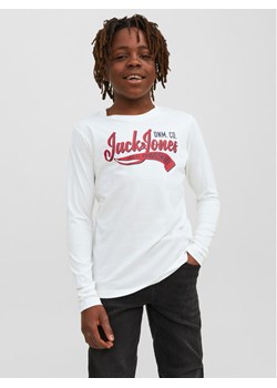 Jack&Jones Junior Bluzka 12237371 Biały Regular Fit ze sklepu MODIVO w kategorii T-shirty chłopięce - zdjęcie 182672840