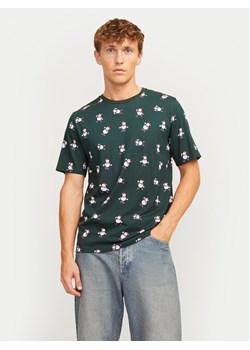 Jack&Jones T-Shirt Xmas Merry 12265399 Zielony Standard Fit ze sklepu MODIVO w kategorii T-shirty męskie - zdjęcie 182672852