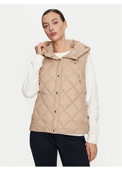 Tommy Hilfiger Bezrękawnik Classic WW0WW42463 Beżowy Regular Fit ze sklepu MODIVO w kategorii Kamizelki damskie - zdjęcie 182672923