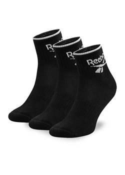 Reebok Zestaw 3 par wysokich skarpet unisex R0362-SS24 (3-pack) Czarny ze sklepu MODIVO w kategorii Skarpetki damskie - zdjęcie 182672953