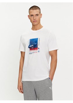 Puma T-Shirt BMW MMS Car Graphic 624158 Biały Regular Fit ze sklepu MODIVO w kategorii T-shirty męskie - zdjęcie 182672974
