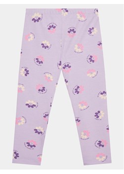 United Colors Of Benetton Legginsy 3Q0JGF03T Fioletowy Slim Fit ze sklepu MODIVO w kategorii Spodnie dziewczęce - zdjęcie 182673003