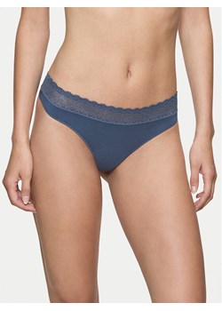 Triumph Stringi Feel Of Modal 10219764 Niebieski ze sklepu MODIVO w kategorii Majtki damskie - zdjęcie 182673094