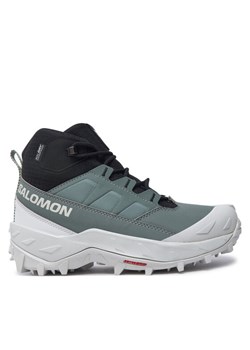 Salomon Trekkingi Crosstrak Waterproof L47570400 Zielony ze sklepu MODIVO w kategorii Buty trekkingowe damskie - zdjęcie 182673154