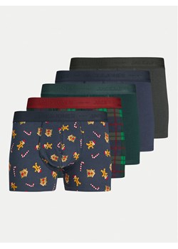 Jack&Jones Komplet 5 par bokserek Xmas 12266614 Kolorowy ze sklepu MODIVO w kategorii Majtki męskie - zdjęcie 182673332