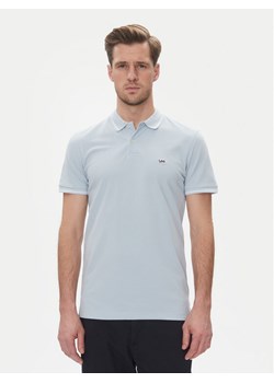 Lee Polo Pique 112363784 Błękitny Regular Fit ze sklepu MODIVO w kategorii T-shirty męskie - zdjęcie 182673431