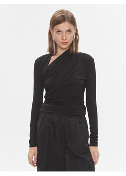 Pinko Bluzka 102363 A1DE Czarny Slim Fit ze sklepu MODIVO w kategorii Bluzki damskie - zdjęcie 182673553
