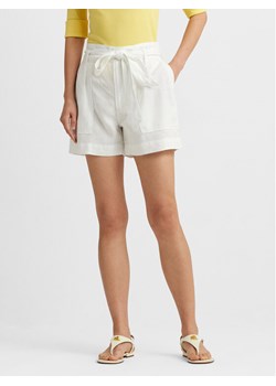 Lauren Ralph Lauren Szorty materiałowe 200862093001 Biały Relaxed Fit ze sklepu MODIVO w kategorii Szorty - zdjęcie 182673574