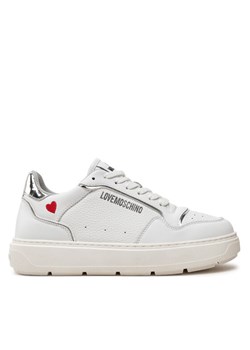 LOVE MOSCHINO Sneakersy JA15144G1LJC210B Biały ze sklepu MODIVO w kategorii Buty sportowe damskie - zdjęcie 182673704