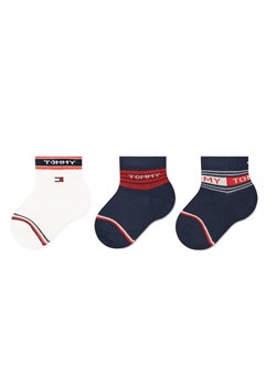 Tommy Hilfiger Zestaw 3 par wysokich skarpet dziecięcych 701220278 Kolorowy ze sklepu MODIVO w kategorii Skarpetki dziecięce - zdjęcie 182673773