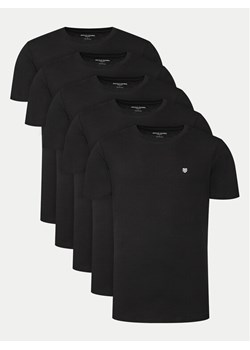 Jack&Jones T-Shirt Brody 12190468 Czarny Regular Fit ze sklepu MODIVO w kategorii T-shirty męskie - zdjęcie 182673854
