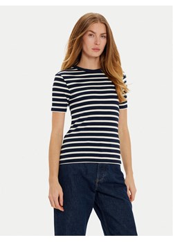 Tommy Hilfiger Bluzka WW0WW43918 Granatowy Slim Fit ze sklepu MODIVO w kategorii Bluzki damskie - zdjęcie 182673863