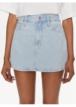 Calvin Klein Jeans Spódnica jeansowa J20J222828 Niebieski Slim Fit ze sklepu MODIVO w kategorii Spódnice - zdjęcie 182674103