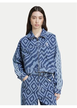 adidas Kurtka jeansowa FARM Rio IW0793 Niebieski Loose Fit ze sklepu MODIVO w kategorii Kurtki damskie - zdjęcie 182674123