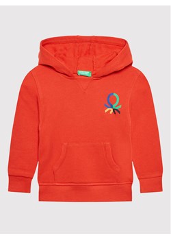 United Colors Of Benetton Bluza 3J70G500R Czerwony Regular Fit ze sklepu MODIVO w kategorii Bluzy chłopięce - zdjęcie 182674233